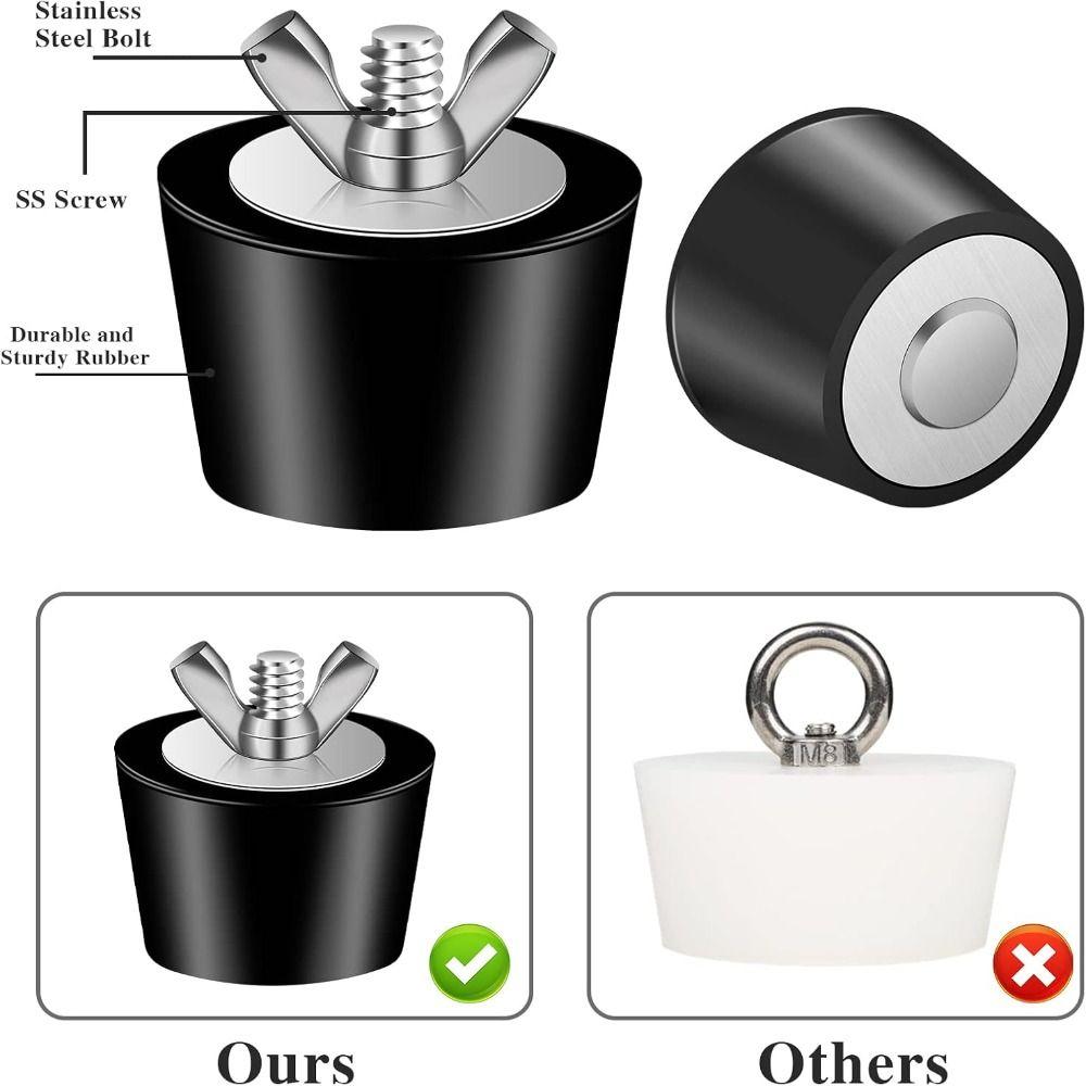 Black Swimming Pool Leak Proof With Stainless Steel Screw Pool Plugs Pool Winterizing Plug