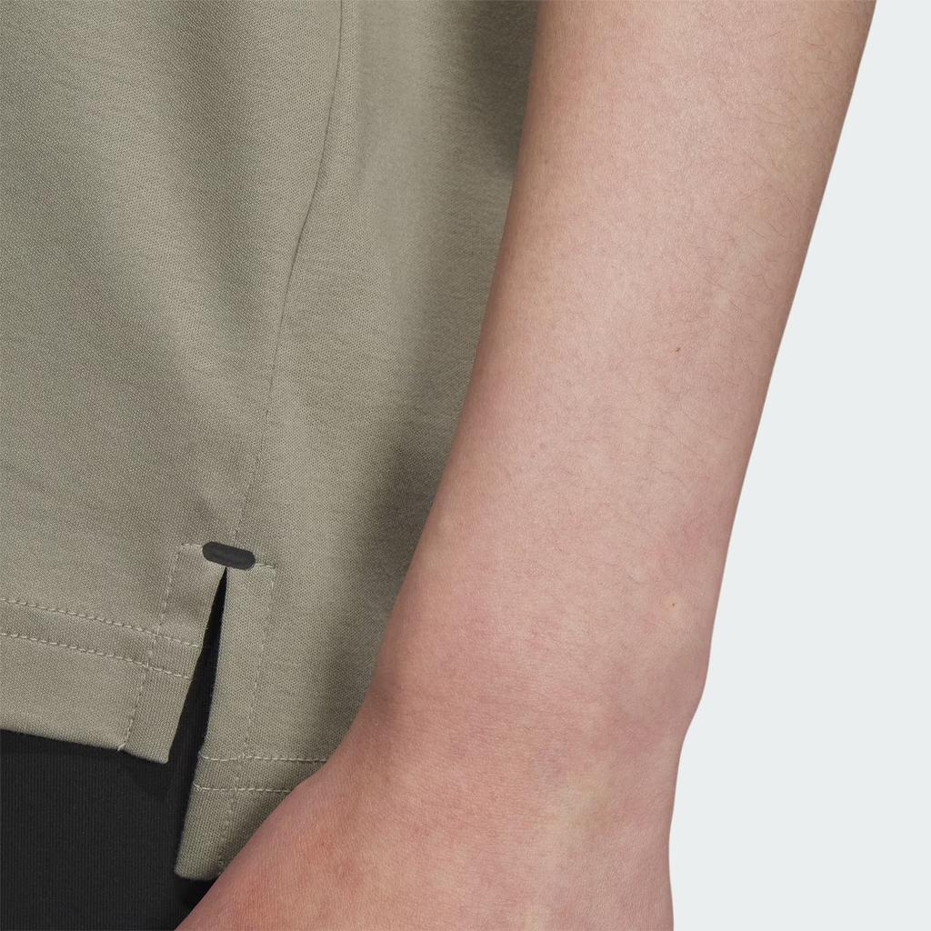 Adidas Short Sleeve Polo Shirt Solid Color Logo Sports Casual Men Tops Pebble-Grey IS4949