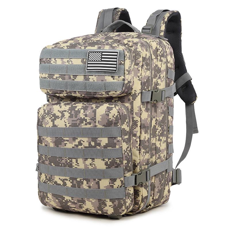 Large Tactical Camouflage Backpack for Outdoor Camping, Hiking, and Climbing