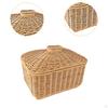 Imitation Rattan Storage Basket ,Woven Container ,Organizer, Handwoven Tray, for Entryway