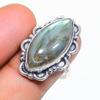 Labradorite Gemstone 925 Sterling Silver Jewelry Ring Size 6