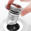 Washbasin Stopper Push-Type Design Bouncing Core Technology Water Damage Prevention Stopper Home Drain Cover