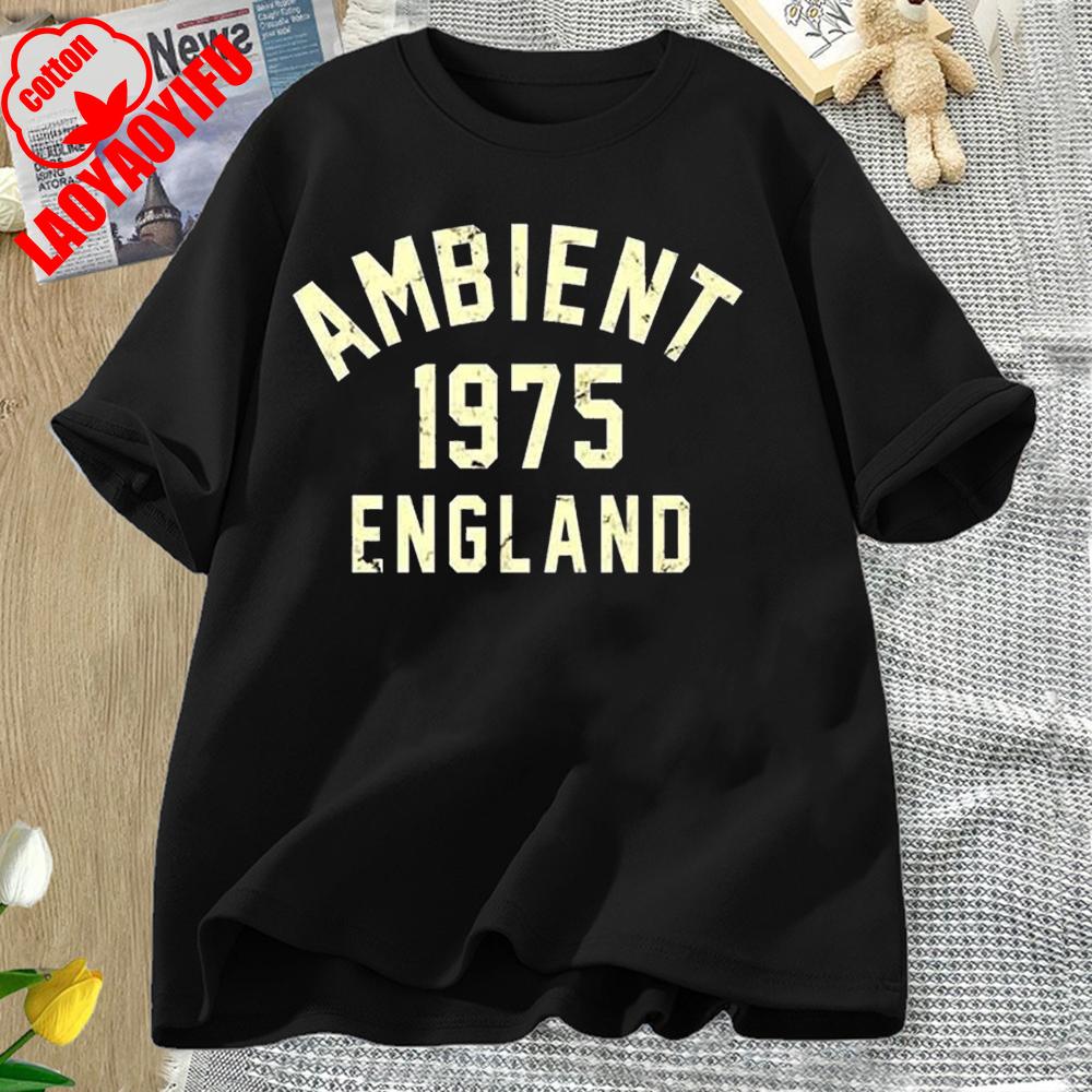 Ambient Music 1975 Brian Eno The Orb Synthesizer Best Seller Top Tee T Shirt Great for Running and Weekend Letter Clothes