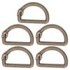 5Pcs D Rings Zinc Alloy Sturdy Durable Multifunctional Wide Application Metal D Rings for Bag Backpack BeltBronze