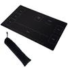 SENSYU Play Mat for Card Games: Cloth Surface with Non-slip Rubber Backing. "Simple, Easy-to-read Rubber Mat, 60cm X 35cm