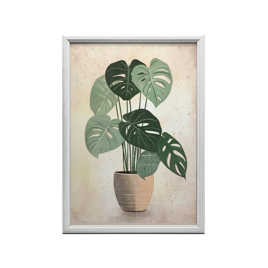 Monstera In a Pot Monstera In a Pot, 30X40 Cm, Frameless, Matte Paper 230 Gsm
