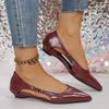 Fashion Beautiful and High-end Cut-out Single Shoes for Women 2025 New Retro Pointed-toe Hollow Shallow-mouth Flat Sandals