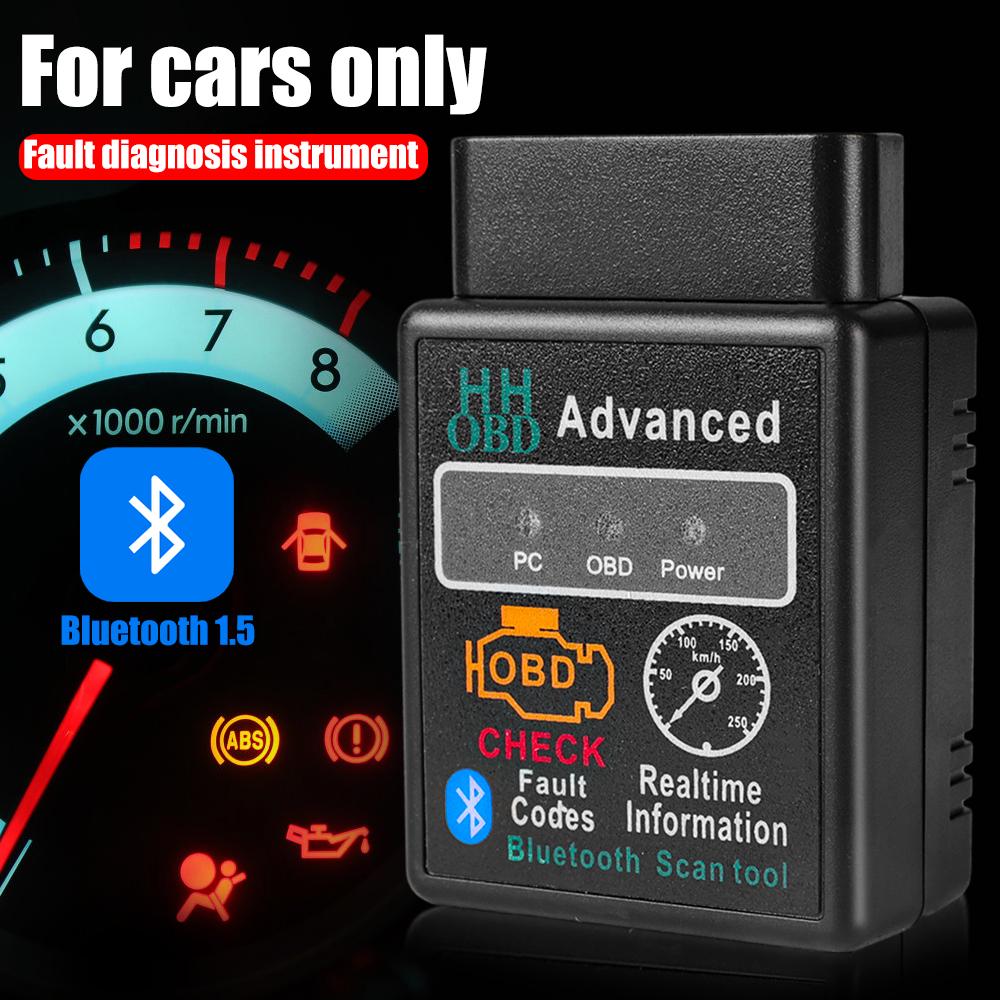 Car OBD2 Scanner Bluetooth Fault Detector Bluetooth-Compatible Elm327 V1.5 Code Reader Diagnosis Tool for Android IOS Windows