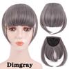 Fringe Bangs Synthetic Hair Extensions Clip In Bangs 6 Inch Short Straight Hairpiece Front Neat Bang Two Side Blonde