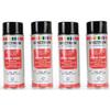 Spray Paint - BLACK - Pack of 4 - 400ml - Glossy - Quick Drying 10 Min