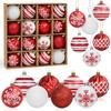 Pcs Christmas Ball Ornaments 2.36 Inch Shatterproof Plastic Balls Christmas