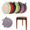 ROUND Bistro Circular Chair Cushion SEAT PADS Kitchen Dining REMOVABLE Cover NEW
