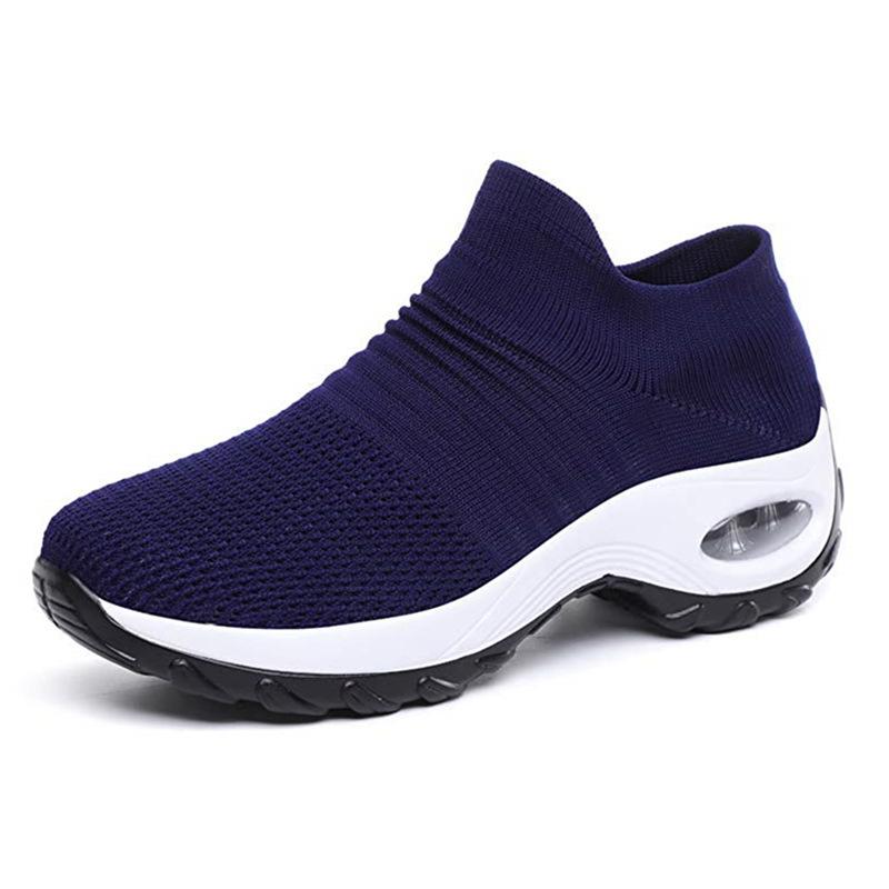 Plus-size Women's Shoes Air-cushioned Fly-woven Sports Shoe Covers Foot Shoes Fashionable Casual Shoes Sock Shoes