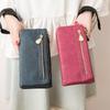 Xiangyin Women's Retro Long Wallet: Multifunctional Korean-Style Leather Handbag and Coin Purse.
