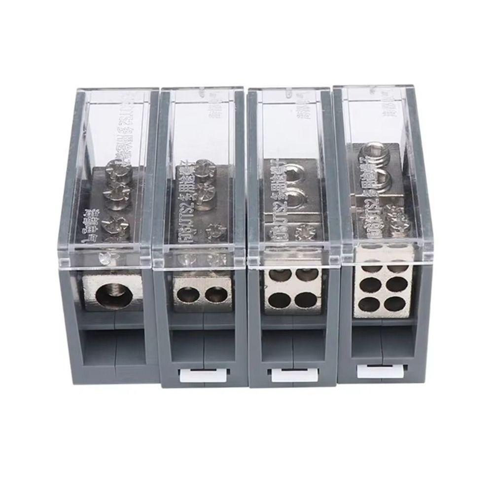 150A Din Rail Terminal Block ABS/Copper Wiring Terminal Distribution Box  for Circuit Breaker