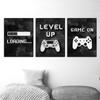 Video Gaming Room Posters Abstract Home Decoration Canvas Painting Funny Party Game Wall Art Pictures for Boys Kids Room Decor
