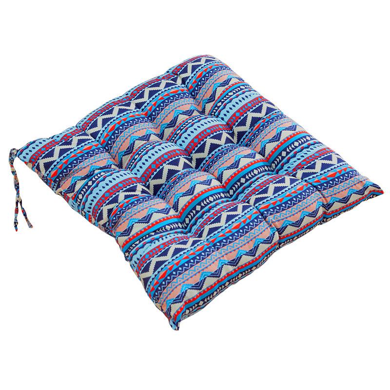 1PC Ultra Soft Linen Chair Cushion Seat Cushion Seat Pad With Ties Car Seat Mat Thick Living Room