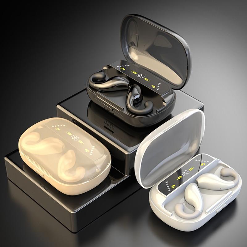 OWS Bluetooth 5,3 Спортивная гарнитура с зажимом для наушников Безболезненное ношение наушников Стереозвук Музыка Беспроводные наушники