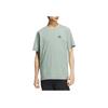 SS25 Minimalist Quick-Dry Cool Fashion Soft Versatile Short Sleeve T-Shirt Men Tops Green KC3092