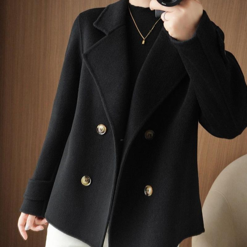 Autumn and Winter Loose Cardigan Coat Short Suit Collar Jacket Temperament Fashion Women's Clothing