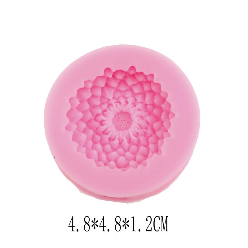 Flower Sea Anemone Shape Silicone Fondant Cake Mould Decorating Mold Baking Tool