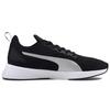 Puma Flyer Round Toe Lace-Up Mesh Fabric Shock Absorbing Non-Slip Lightweight Low-Top Running Shoes Unisex Sneaker Black Silver 192257-25