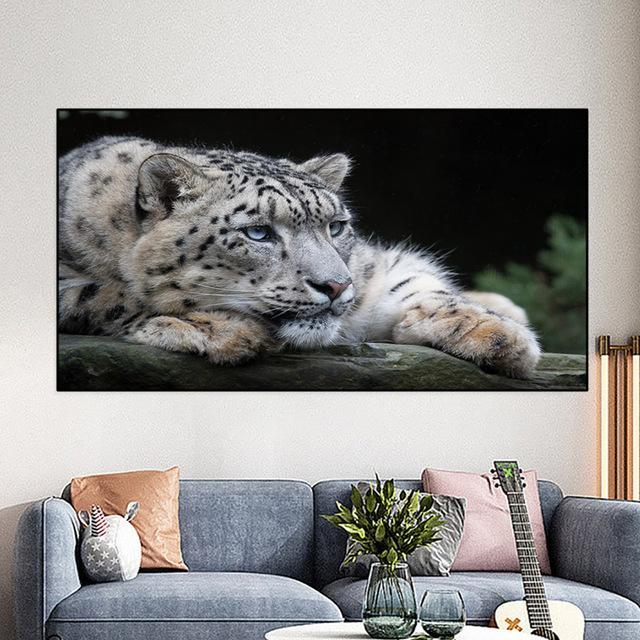RELIABLI ART Canvas Painting Leopard Posters And Prints Animal Wall Pictures Cuadros For Living Room Home Decor No Frame