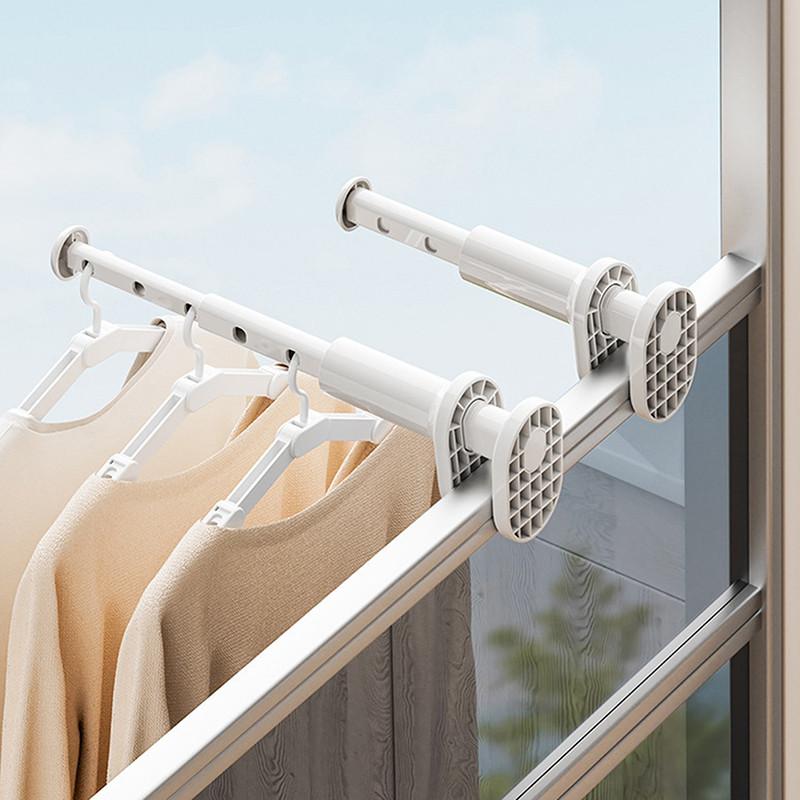 Portable Without Drilling Retractable Clothes Drying Rack Space Saving Hanger for Travel and Home Use Elegant Designs
