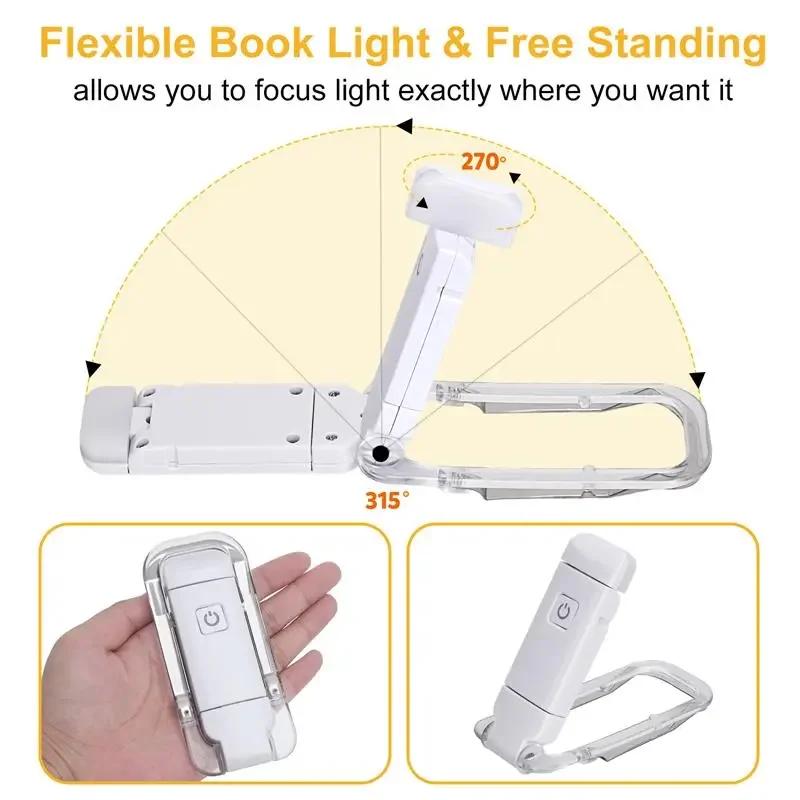 Lamp Table Light Usb Lights Clip-on Brightness Adjustable Indoor Lighting Night Charging Mode Book Reading Lamp Eye Care