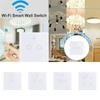 Smart Wifi Touch Switch No Neutral Wire Required Smart Home 1/2/3 Gang Light Switch For Alexa