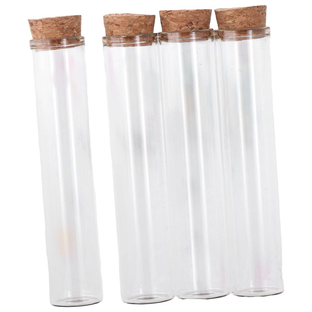 18pcs 25×120mm Test Tube Transparent Burette Flat Science Tubes Scientific Experiments