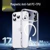 Magnetic Transparent Case for iPhone 17 Pro Max, Apple 16, 15, Full Coverage; Compatible with 13 Mini