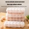 1Pc 12/18 Grid Egg Storage Box With Lid Kitchen Refrigerator Egg Box Egg Drop Rack Household Fridge Egg Organizer Egg Tray