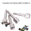 RC Car Rear Wheel Axle Replacement Accessories Fit for WLtoys 144001 1 14 4WD CarMedium Carbon Steel