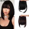 Natural Straight Synthetic Bangs High Temperature Fiber Wig For Women Clip-In Full Bangs With Fringe Of Hair