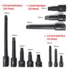 1Pc Heavy Duty Long Extension Bar Ratchet Wrench Impact Socket Extender Pneumatic Tool 1/2 3/4 1 Inch 75 125 150 200 300 400mm