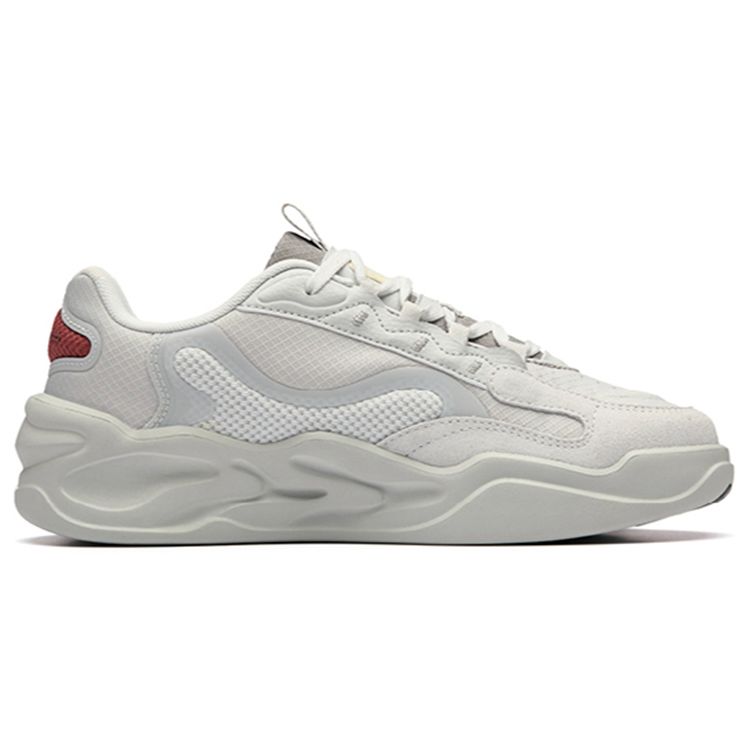 Anta Tread Mesh Shock Absorbing Non-Slip Durable Low-Top Sports Casual Shoes Men Sneakers Gray 112238091R-1