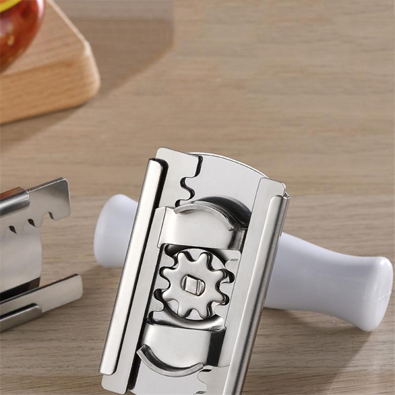 Can Opener Adjustable Stainless Steel Non-Slip Multifunction Manual Jar Bottle Bottle Lid Opener Gadget Home Gadgets Accessories