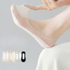 Women's Summer Thin Silicone Anti Drop and Ice Thread Shallow Mouth Invisible Boat Socks