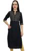 Women's Black Designer Tunic Kurta Kurti Indian Ethnic Party Wear-10
