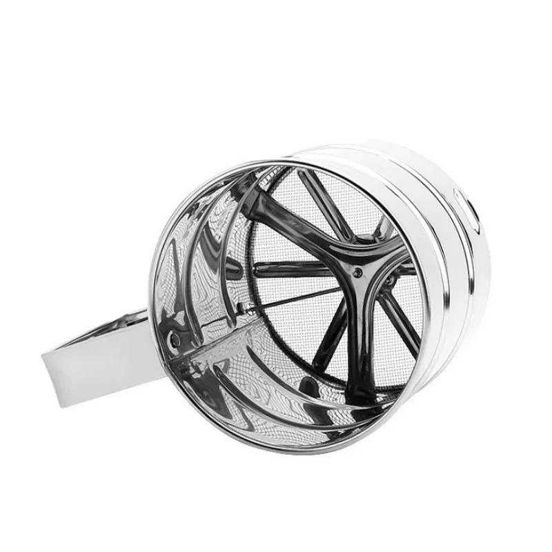 Ручное маленькое сито для муки, кухонная утварь, ручные сита из нержавеющей стали, чашка, сито для порошка из нержавеющей стали, кухонные принадлежности для выпечки