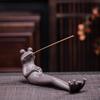 Ceramic Incense Burner Frog Sculpture Incense Stick Holder Figurine Yoga Decoration Mini Animal Statue Home Decor Incense Burner