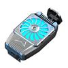 Mobile Phone Cooler Mobile Game Cooler for IPhone and Android Mobile Phone Cooling Fan Rechargeable Silver