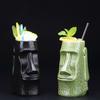 Indian Idol Totem TIKI Mug Retro Hawaii Bar Ceramics Drink Cup Cocktail Glass Stone Statue Beach Mixing Wine Smoothie Container