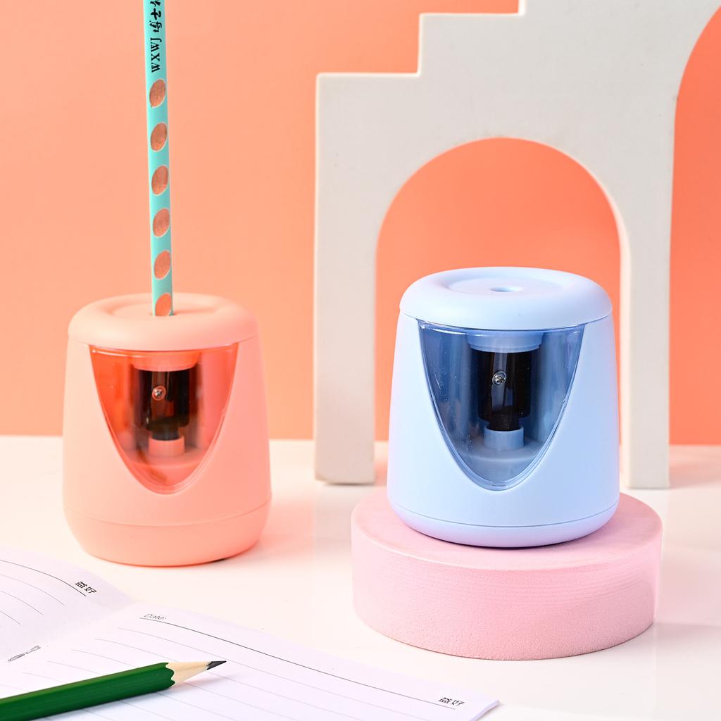 Electric Pencil Sharpener Automatic Rechargeable Three-Piece Pencil Sharpener Children Pencil Sharpener Primary School Studentscoloured Pencil Shaver