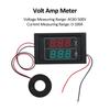Volt Amp Meter AC 60-500V 100A Digital Multimeter with Current Transformer 2 In 1 Mini Ammeter