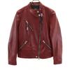 F33830 Double Riders Jacket S Red Leather Jacket Women Used