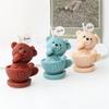 3D Cartoon Animal Silicone Candle Mold DIY Cute Cup Teddy Bear Elephant Candle Making Supplies Soap Resin Mould Craft Home Decor