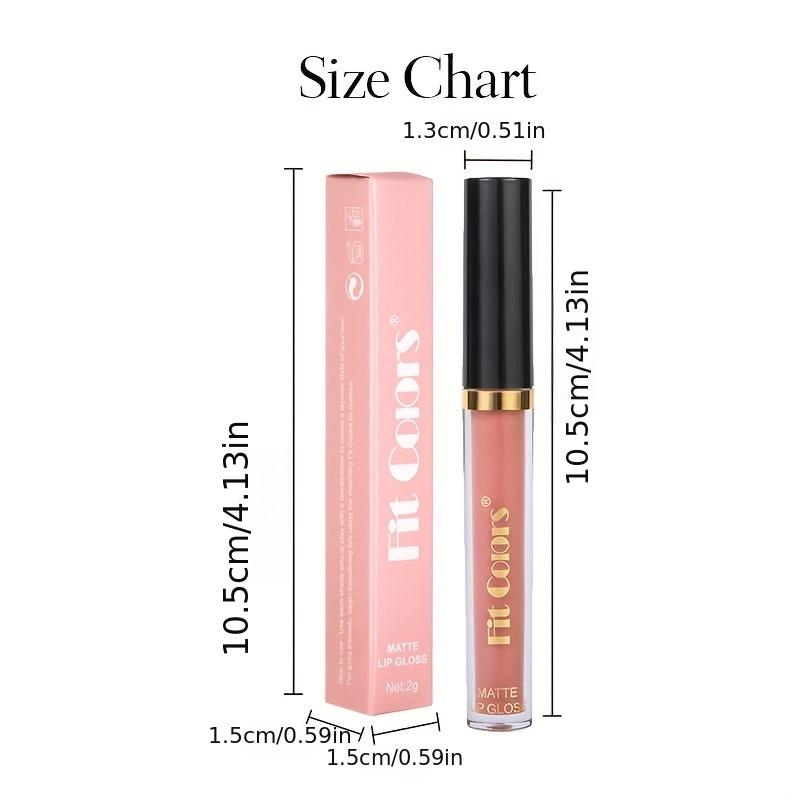 6-color Matte Non-stick Cup Lip Gloss Non-stick Cup Matte Velvet Thin Tube Lip Gloss Liquid Lipstick