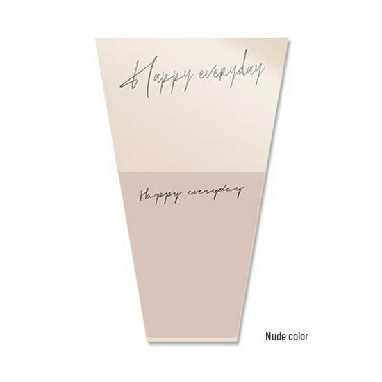 Chinese Style Transparent Floral Packaging Bag - Waterproof Kraft Paper